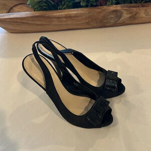 Disney Cinderella Glass Slipper Collection‎ Sparkly Slingback Heels shoes 9.5
